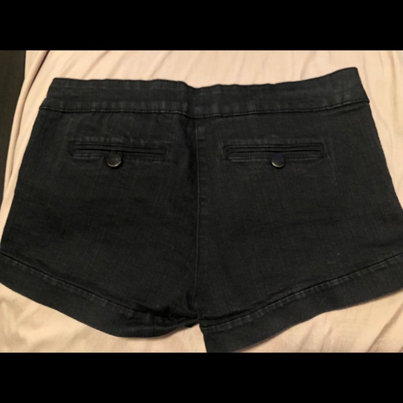 Black Denim Shorts - Picture 2 of 2